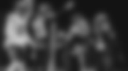 New Cardinals cornerback Darqueze Dennard (34) celebrates an interception last season while playing for the Falcons.