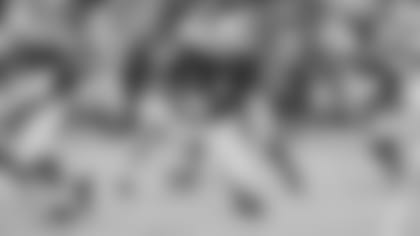 Running back James Conner on a carry during the Red-White Practice.