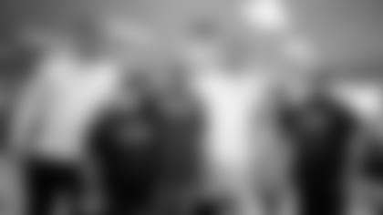 The Los Angeles Chargers, Morgan Fox, and Austen Pleasants participated in a ribbon-cutting event for the renovated dining hall and served meals on Tuesday, December 6, 2022 at US Vets in Long Beach, CA.