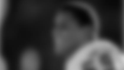 Kansas City Chiefs linebacker Donnie Edwards (59) stands on the sideline during a 2001 NFL game.