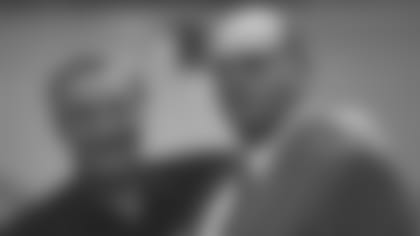 Miami Dolphins coach Don Shula with New York Giants general manager George Young in 1988.  (AP Photo / Al Messerschmidt)