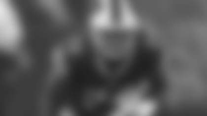 Buffalo Bills offensive tackle De'Ondre Wesley (74) lines up during an NFL football preseason game against the Cleveland Browns, Friday, Aug. 17, 2018, in Cleveland. Buffalo won 19-17. (AP Photo/David Richard)