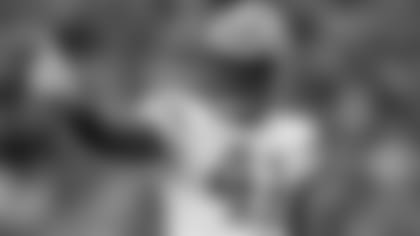 Green Bay Packers cornerback Lenzy Pipkins (41) signals at the line during the game against the Cleveland Browns, Sunday, Dec. 10, 2017, Cleveland. The Packers defeated the Browns 27-21. (Al Tielemans via AP)