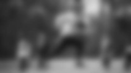 Wide receiver Adam Humphries runs downfield after making a catch during the Washington Football Team's practice on Nov. 11, 2021. (Emilee Fails/Washington Football Team)