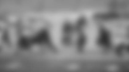 Running back Peyton Barber bursts through the line of scrimmage during the Washington Football Team's game against the Seattle Seahawks on Dec. 20, 2020. (Emilee Fails/Washington Football Team)