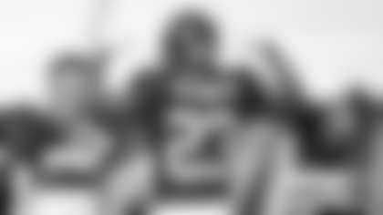 William Jackson III celebrates after making a play for Washington's defense on Aug. 15. (Emilee Fails/Washington Football Team)