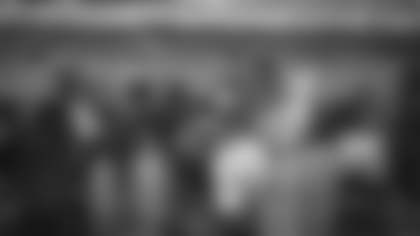 Families enjoy the first-ever Washington Football Toy Giveaway at FedExField on Dec. 23, 2021.