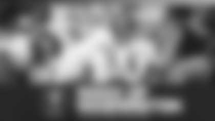 Daron Payne lines before a play during the Washington Football Team's game against the Dallas Cowboys. (Karlee Sell/Washington Football Team)