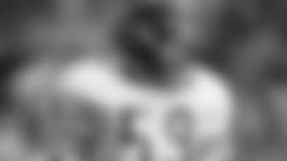 Chicago Bears linebacker Ron Rivera (59) sets for play  against the Tampa Bay Buccaneers on Nov. 20, 1988.  (AP Photo / Al Messerschmidt)