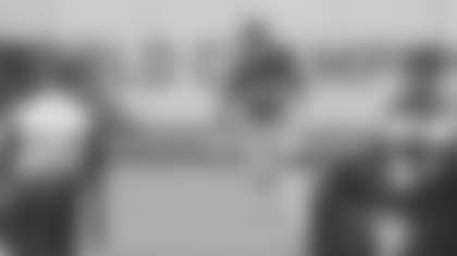 Running back Antonio Gibson sprints downfield during the Washington Football Team's game against the Baltimore Ravens on Oct. 4, 2020. (Elijah Walter Griffin Sr./Washington Football Team)