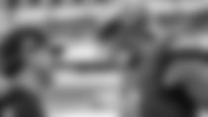 Tight Ends Coach Jason Michael and Tyree Jackson