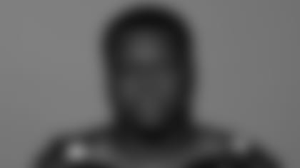 This is a 2021 photo of Marlon Davidson of the Atlanta Falcons NFL football team.  This image reflects the Atlanta Falcons active roster as of July 27, 2021 when this image was taken.  (AP Photo)