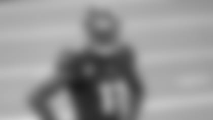 Atlanta Falcons wide receiver Julio Jones #11 looks on in the first half on September 20, 2020. (Photo by Kyle Hess/Atlanta Falcons)