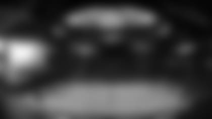 The field inside Mercedes Benz Stadium is shown before the game against the New Orleans Saints on November 29, 2020.