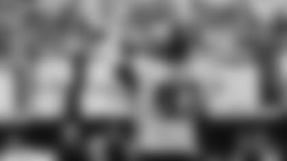 Atlanta Falcons defensive tackle Grady Jarrett #97 celebrates after a sack during the first quarter against the New York Giants at MetLife Stadium in East Rutherford, New Jersey on Sunday, September 26, 2021. (Photo by Gabriella Ricciardi/Atlanta Falcons)