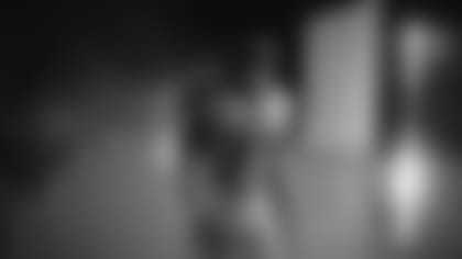 Atlanta Falcons safety Richie Grant #27 prepares to take the field prior to a game against the Philadelphia Eagles at Mercedes-Benz Stadium in Atlanta, Georgia on Sunday, September 12, 2021. (Photo by Kyle Hess/Atlanta Falcons)