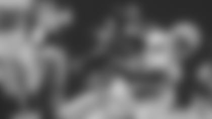 Dallas Cowboys running back Rod Smith (45) is hit by Atlanta Falcons outside linebacker Vic Beasley (44) during the first half of an NFL football game, Sunday, Nov. 12, 2017, in Atlanta. (AP Photo/John Bazemore)