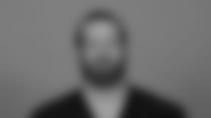 This is a 2021 photo of Hayden Hurst of the Atlanta Falcons NFL football team. This image reflects the Atlanta Falcons active roster as of July 27, 2021 when this image was taken. (AP Photo)