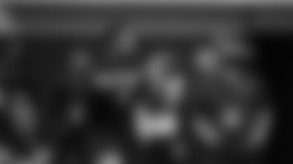 Nakobe Dean runs football drills during Georgia's Pro Day on Wednesday, March 16, 2022, in Athens, Ga. (AP Photo/Brynn Anderson)