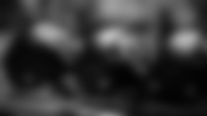 A general view of the Atlanta Falcons throwback helmets at Mercedes-Benz Stadium in Atlanta, Georgia on Sunday, December 26, 2021. (Photo by Mitchell Martin/Atlanta Falcons)