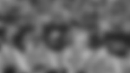 New York Giants defensive end Niko Lalos (57) celebrates an interception with teammates during the second half of an NFL football game against the Cincinnati Bengals, Sunday, Nov. 29, 2020, in Cincinnati. (AP Photo/Bryan Woolston)