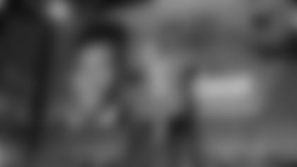 Penn State's Saquon Barkley, right, poses with commissioner Roger Goodell after being selected by the New York Giants during the first round of the NFL football draft, Thursday, April 26, 2018, in Arlington, Texas. (AP Photo/David J. Phillip)