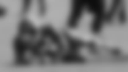 New York Giants corner back Michael Hunter (39) dives on a loose ball during football practice Monday, May 23, 2016, in East Rutherford, N.J. (AP Photo/Mel Evans)