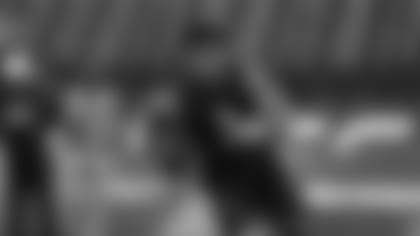 Penn State running back Saquon Barkley runs during a drill at the NFL football scouting combine on Friday, March 2, 2018 in Indianapolis. (Aaron M. Sprecher via AP)