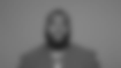 This is a photo of Andrew Thomas of the New York Giants NFL football team. This image reflects the New York Giants active roster as of June 8, 2022 when this image was taken. (AP Photo)