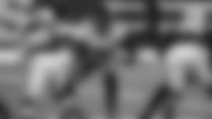 Jacksonville Jaguars offensive lineman Jawaan Taylor (75) blocks Indianapolis Colts defensive end Denico Autry (96) during an NFL football game on Sunday, Jan. 3, 2021, in Indianapolis. (AP Photo/Zach Bolinger)