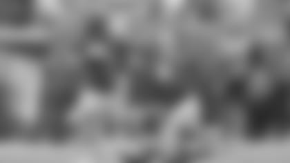 Jacksonville Jaguars running back Leonard Fournette tries to get past New York Jets linebacker James Burgess during the second half of an NFL football game, Sunday, Oct. 27, 2019, in Jacksonville, Fla. (AP Photo/Stephen B. Morton)