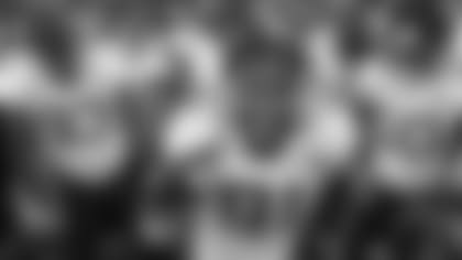 Jacksonville Jaguars defensive end Yannick Ngakoue (91) provides a pep talk to his teammates before kick-off against the Houston Texans during an NFL game Sunday, December 30, 2018 in Houston. (Rick Wilson via AP)