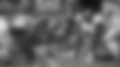 The Jacksonville Jaguars, right, line up for a play against the Kansas City Chiefs during the first half of an NFL football game, Sunday, Sept. 8, 2019, in Jacksonville, Fla. (AP Photo/Phelan M. Ebenhack)