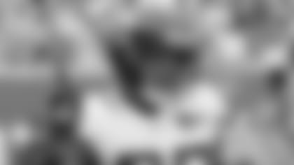 Jacksonville Jaguars cornerback Jalen Ramsey (20) gestures to New York Giants' Odell Beckham during the first half of an NFL football game Sunday, Sept. 9, 2018, in East Rutherford, N.J. (AP Photo/Bill Kostroun)