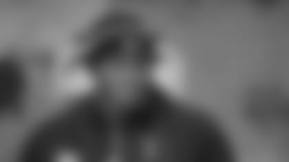 Auburn defensive lineman Derrick Brown listens during a press conference at the NFL football scouting combine in Indianapolis, Thursday, Feb. 27, 2020. (AP Photo/AJ Mast)