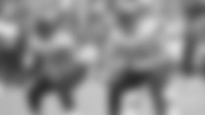 Jacksonville Jaguars guard A.J. Cann (60) and center Brandon Linder (65) against the Kansas City Chiefs in an NFL game Sunday, October 7, 2018 in Kansas City, Mo. (Rick Wilson via AP)