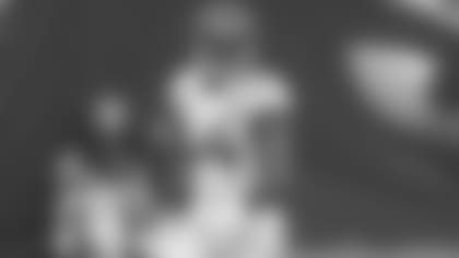 Jacksonville Jaguars middle linebacker Myles Jack (44) reacts after his defense stops an Indianapolis Colts drive during the second half of an NFL football game, Sunday, Sept. 13, 2020, in Jacksonville, Fla. Jaguars won 27-20. (AP Photo/Gary McCullough)