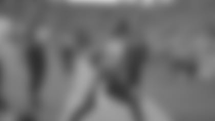 Jacksonville Jaguars receiver DJ Chark Jr. (17) performs a celebratory dance after his touchdown catch against the Tennessee Titans with 6:36 to play in the first quarter in an NFL game, Thursday, September 19, 2019 in Jacksonville, Fla. (Rick Wilson/Jacksonville Jaguars)