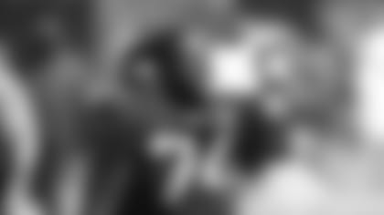 Jacksonville Jaguars offensive tackle Cam Robinson (74) has words with a Tennessee Titans player after an NFL football game Sunday, Sept. 20, 2020, in Nashville, Tenn. (AP Photo/Wade Payne)