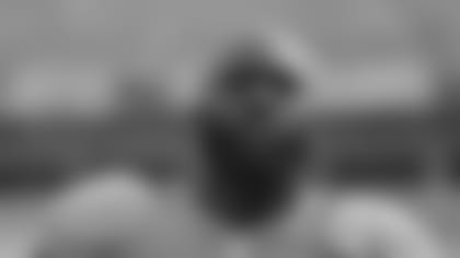 Jacksonville Jaguars running back Leonard Fournette (27) stretches during warm ups prior to an NFL football game against the New York Jets on Sunday, Oct. 27, 2019, in Jacksonville, Fla. The Jaguars won 29-15. (Perry Knotts via AP)