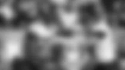 Jacksonville Jaguars quarterback Gardner Minshew (15) hands off the ball to running back Leonard Fournette (27) during the second half of an NFL football game in Oakland, Calif., Sunday, Dec. 15, 2019. (AP Photo/D. Ross Cameron)