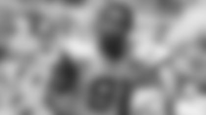 Jacksonville Jaguars defensive end Yannick Ngakoue (91) enters the field before kick-off against the Kansas City Chiefs in an NFL game, Sunday, September 8, 2019 in Jacksonville, Fl. (Rick Wilson/Jacksonville Jaguars)