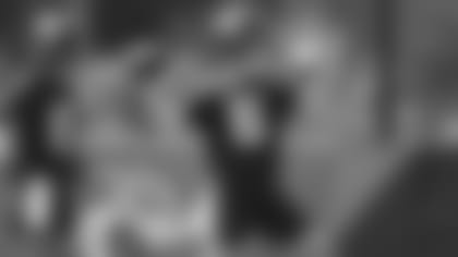 Jacksonville Jaguars quarterback Jake Luton (6) and quarterback Gardner Minshew II (15) perform a drill during an NFL football workout, Sunday, Aug. 16, 2020, in Jacksonville, Fla. (Logan Bowles via AP)