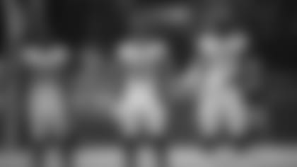 Jacksonville Jaguars wide receiver D.J. Chark (17), wide receiver Jaydon Mickens (85) and wide receiver Dede Westbrook (12) warm up before an NFL football game against the New York Jets Sunday, Sept. 30, 2018, in Jacksonville, Fla. (AP Photo/Phelan M. Ebenhack)