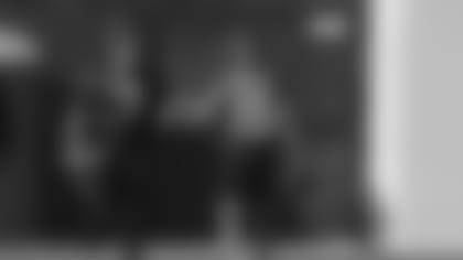 Jacksonville Jaguars quarterback Nick Foles (7) and quarterback Gardner Minshew (15) are seen during practice, Thursday, July. 25th, 2019 in Jacksonville, Fla. (Logan Bowles via AP)