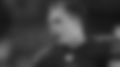 Cleveland Browns middle linebacker Joe Schobert (53) during an NFL football game against the Los Angeles Rams, Sunday, Sept. 22, 2019, in Cleveland. The Rams won 20-13. (Aaron Doster via AP)