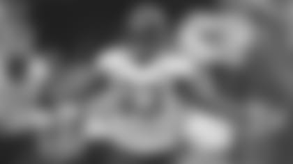 Jacksonville Jaguars defensive end Calais Campbell (93) enters the field before kick-off against the Kansas City Chiefs in an NFL game Sunday, October 7, 2018 in Kansas City, Mo. (Rick Wilson via AP)