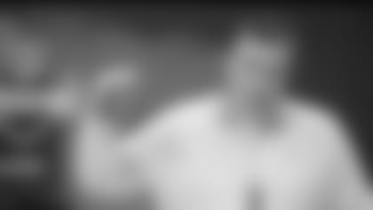 Jacksonville Jaguars head coach Doug Marrone speaks during the 2019 Scouting Combine in Indianapolis on Wednesday, Feb. 27, 2019. (Perry Knotts via AP)