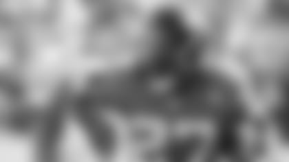 Jacksonville Jaguars running back Leonard Fournette (27) stiff arms New Orleans Saints cornerback Marshon Lattimore (23) during the second half of an NFL football game, Sunday, Oct. 13, 2019, in Jacksonville, Fla. (AP Photo/Stephen B. Morton)