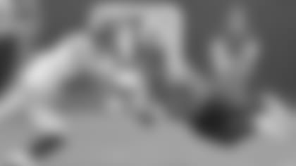 Jacksonville Jaguars linebacker Myles Jack (44) makes a diving interception of a pass intended for Pittsburgh Steelers tight end Jesse James (81) however the play was overturned by penalty on the Jags during an NFL game Sunday, November 18, 2018 in Jacksonville, Fla. (Rick Wilson via AP)